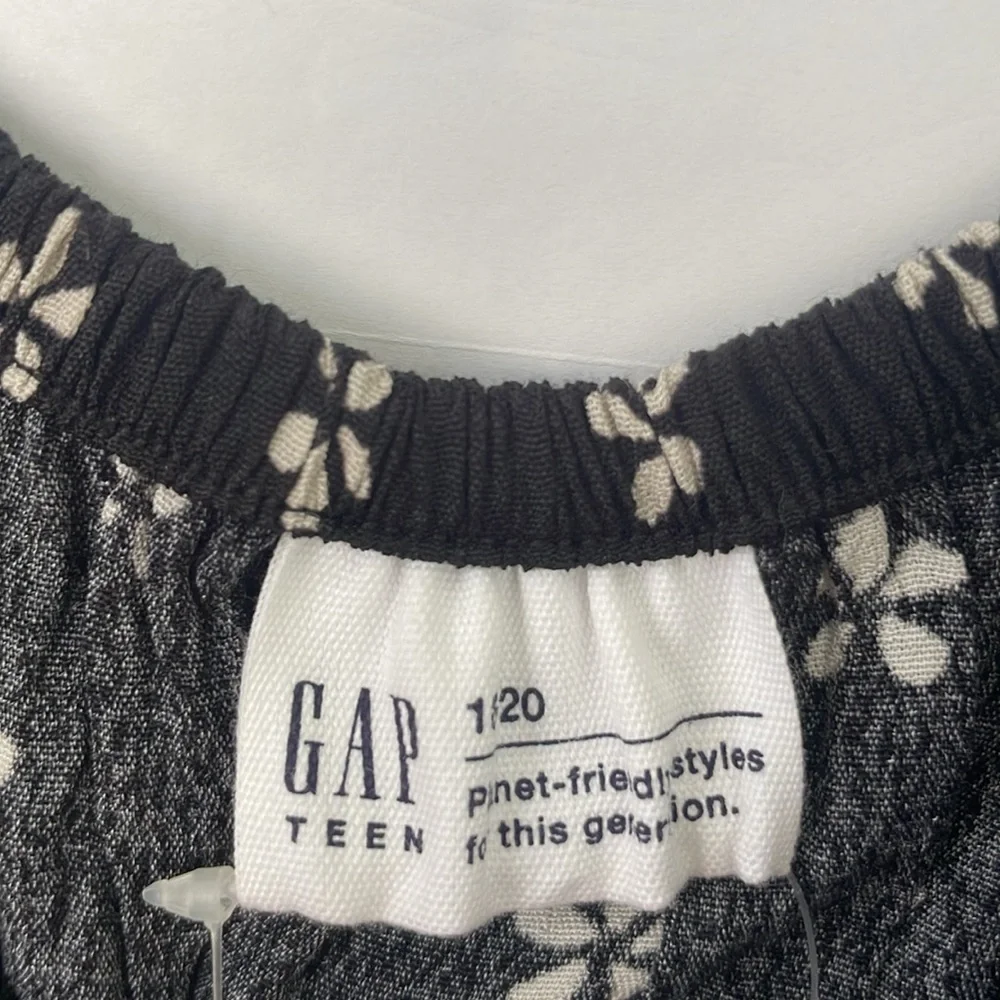 GAP Teen Black and Cream Casual Dress Size 18-20
